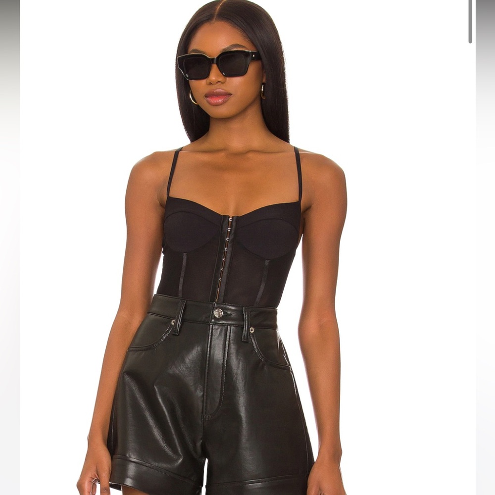 Free People night rythme Black Bustier Top